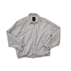 London Fog Men's Jacket/windbreaker; Tan; Size XLT (TALL), Zip up khaki/Tan